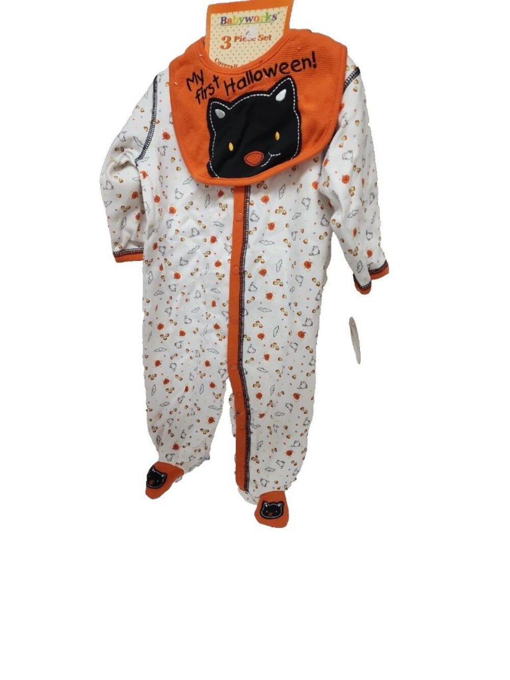 Babyworks Infant Girl 3 Piece  Set My First Halloween Size 3-6 Months New